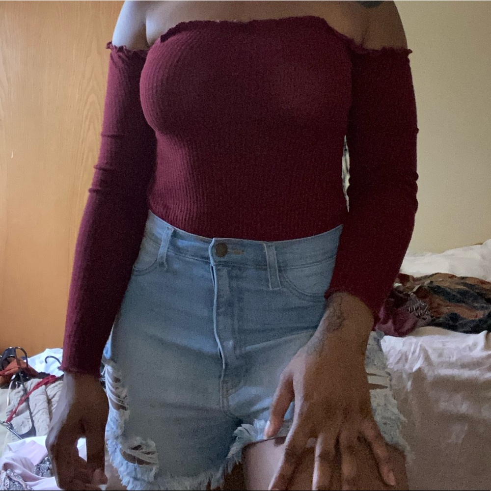 Off the shoulder bodysuit